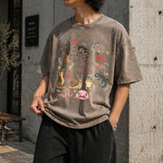 Love the Unloved Animal Lover Vintage Washed T-Shirt in Brown