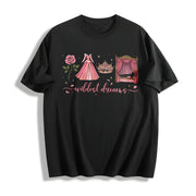 Retro Wildest Dreams Cotton T-Shirt in Black