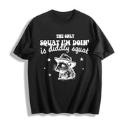 Diddly Squat Possum Cotton T-Shirt in Black