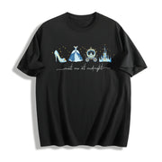 Meet Me at Midnight Cotton T-Shirt in Black