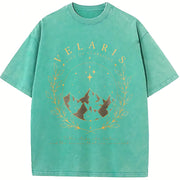 Court of Thorns and Roses Velaris Vintage Washed T-Shirt in Blue