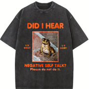 I Hear the Frogs Sing Vintage Washed T-Shirt in Black