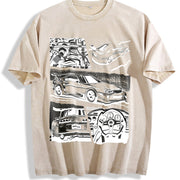 JDM 90s Supra Vintage Washed T-Shirt in Beige