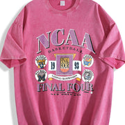 ZestLoop 1993 Final Four Basketball College Basketball Vintage Washed T-Shirt in Red