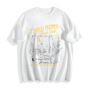 Tired Moms Club Bookish Things Booktrovert Cotton T-Shirt in White