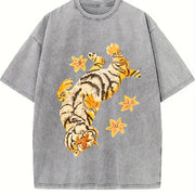 Shinsley Batik Brand Vintage Washed T-Shirt in Gray