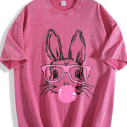 Y2K a Retro a Unique Vintage Washed T-Shirt in Red