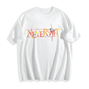 2000s 'Neversoft' BLACK PROMO Cotton T-Shirt in White
