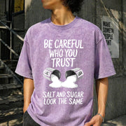 Outdoor Fitness with Salt Vintage Washed T-Shirt in Purple