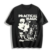 Practical Magic Stylish Cotton T-Shirt in Black