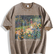 Plants Plant Lover Vintage Washed T-Shirt in Brown