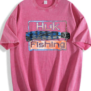 HUK Fishing Vintage Washed T-Shirt in Red
