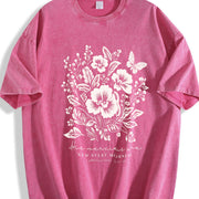 His Mercies Are New Every Morning Vintage Washed T-Shirt in Red