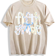 Fifth Grade Teacher Vintage Washed T-Shirt in Beige