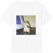 Animal Cyber Hamster Cotton T-Shirt in White