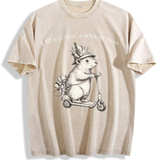 Off to My Sewing Room Quilter Vintage Washed T-Shirt in Beige