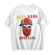 🏈 BANG NINER GANG Cotton T-Shirt in White