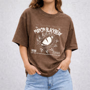 Manon Blackbeak vintage washed oversized T-shirt in Brown
