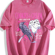 Butcher Blackbird Dark Romance Vintage Washed T-Shirt in Red