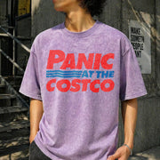 Panic at the Costco Vintage Washed T-Shirt in Purple