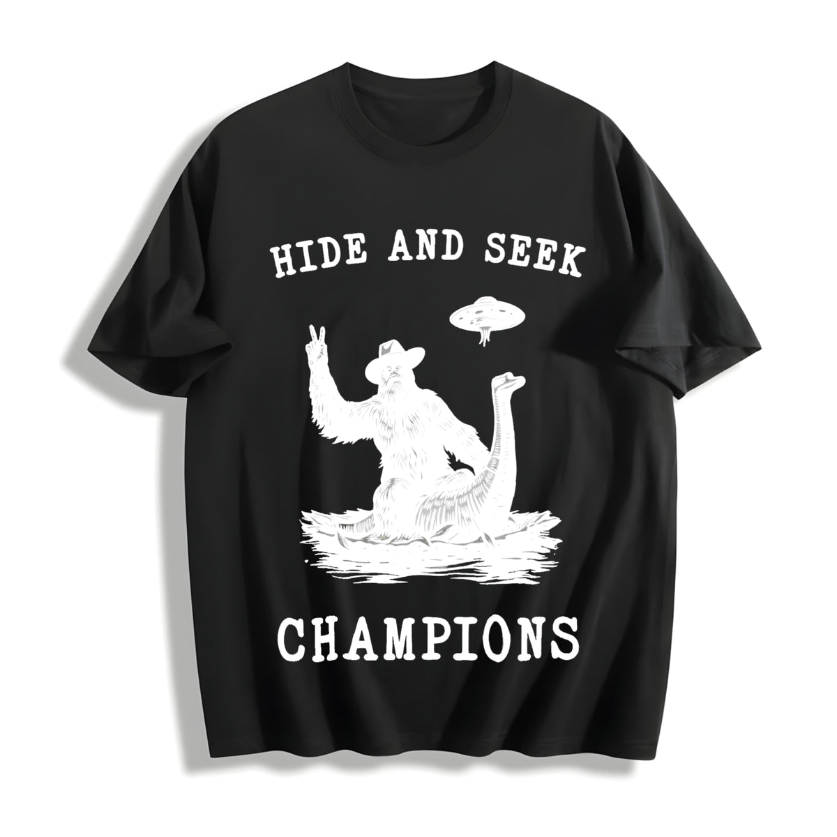 Hide and Seek Champions Cotton T-Shirt in Black