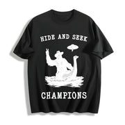 Hide and Seek Champions Cotton T-Shirt in Black