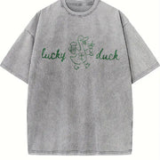 St Patricks Day Baby Vintage Washed T-Shirt in Gray