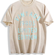 1980s 1980 Theme Classic for Guys Classic Novelty for Guys Vintage Washed T-Shirt in Beige