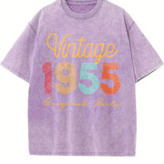 1955 Original Parts Vintage Washed T-Shirt in Purple