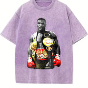 Iron Mike Undisputed Champion vintage washed oversized T-shirt in Purple