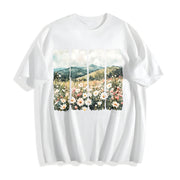 Let Kindness Bloom Cotton T-Shirt in White