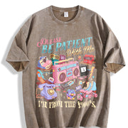 90s Throwback 90s Country Vintage Washed T-Shirt in Brown