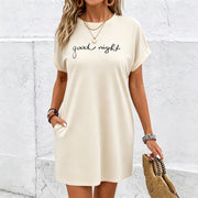 Dress with an English Cotton T-Shirt in White