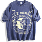 Moon vintage washed oversized T-shirt in Blue