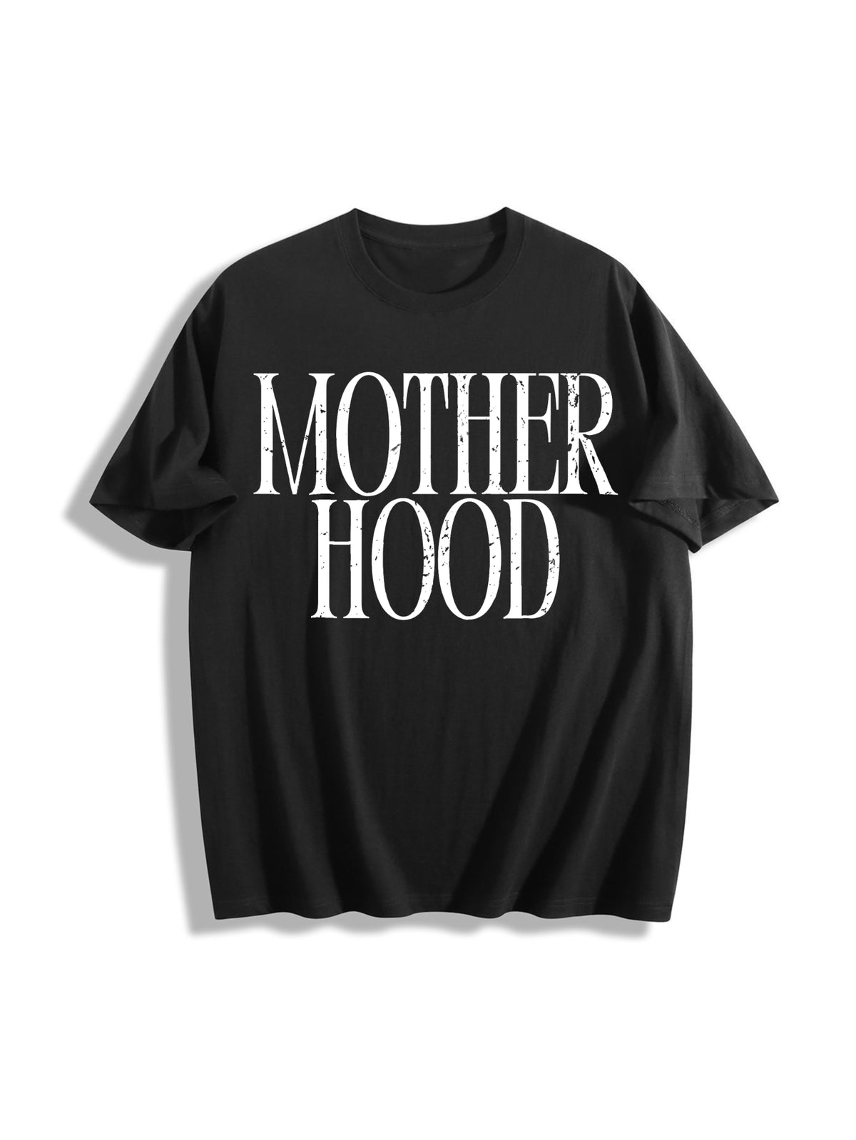 Mother Hood Mama Cotton T-Shirt in Black