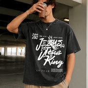 Para El Mundo Solo Eres un Papa Vintage Washed T-Shirt in Black