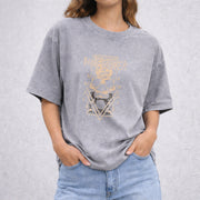 Bone Carver vintage washed oversized T-shirt in Gray