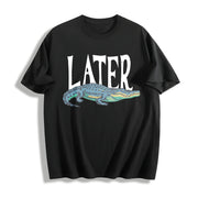Later T 90s Cotton T-Shirt in Black