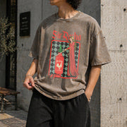 Chili Sauce Vintage Washed T-Shirt in Brown