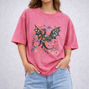 Abraxos vintage washed oversized T-shirt in Red