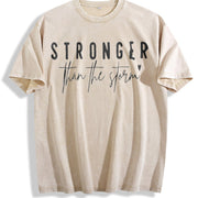 Retro Pure Vintage Washed T-Shirt in Beige