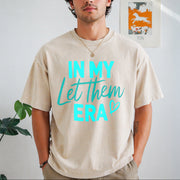 In My Let Them Era Vintage Washed T-Shirt in Beige