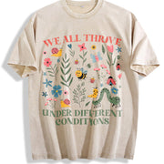 Neurodiversity for BCBA Vintage Washed T-Shirt in Beige