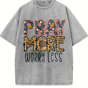 Retro - Thick Spring Vintage Washed T-Shirt in Gray