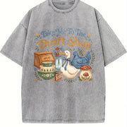 Take Me to the Thrift Shop Silly Goose vintage washed oversized T-shirt in Gray