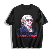 Bitches Love Independence Cotton T-Shirt in Black