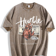 Made from Pure Vintage Washed T-Shirt in Brown