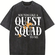 Basgiath War College Vintage Washed T-Shirt in Black