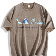 Meet Me at Midnight Vintage Washed T-Shirt in Brown