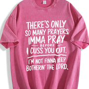 Street Style Holiday with Prayers and Cursing Relaxed Fit vintage washed oversized T-shirt in Red